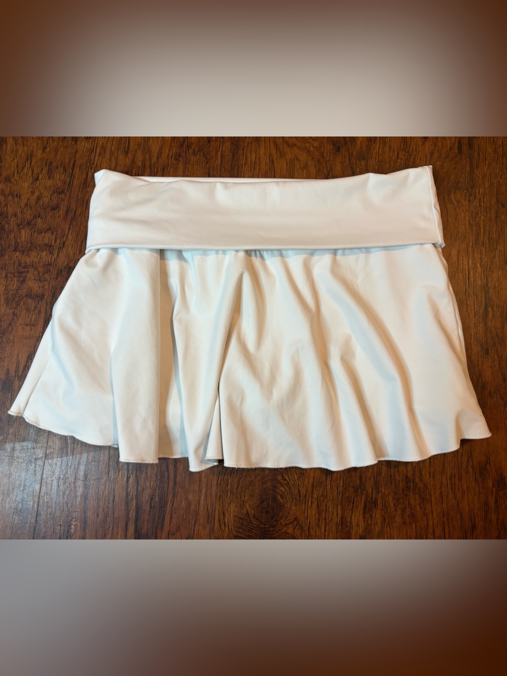 Garage White Ruffled Mini Skirt